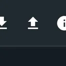 Upload icon sits in the top toolbar.