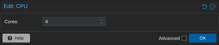 Edit the container's core ceiling.