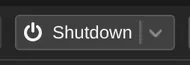 Select Shutdown for a graceful stop.