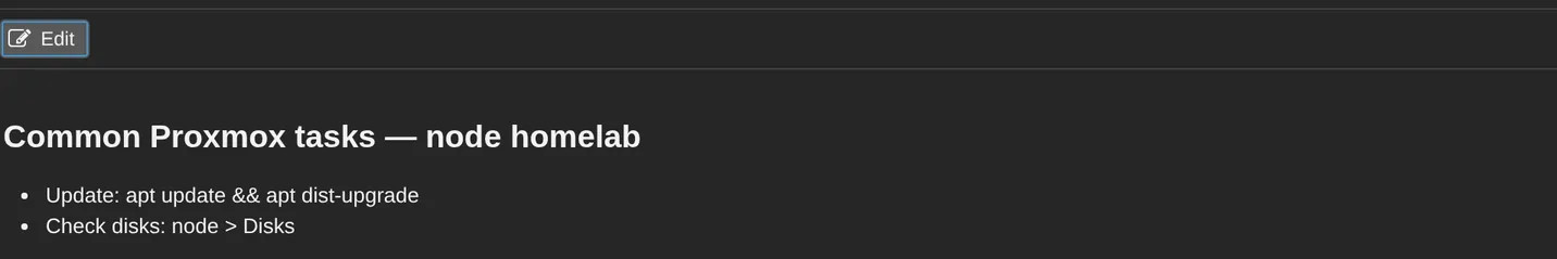 Paste the reference card into the node's Notes.