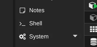 Open a shell on the Proxmox node itself.