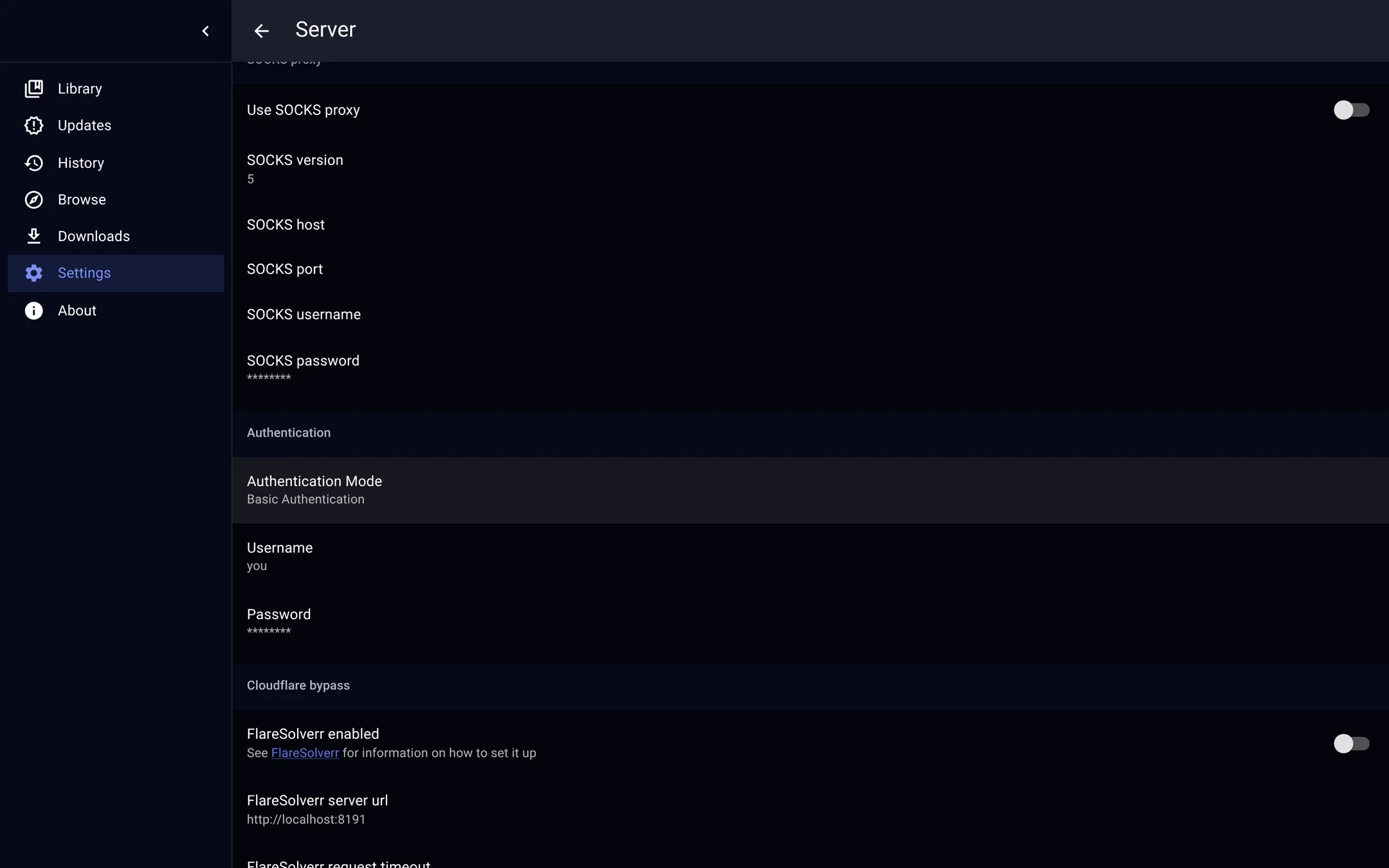 Turn on Basic Auth to protect the server.